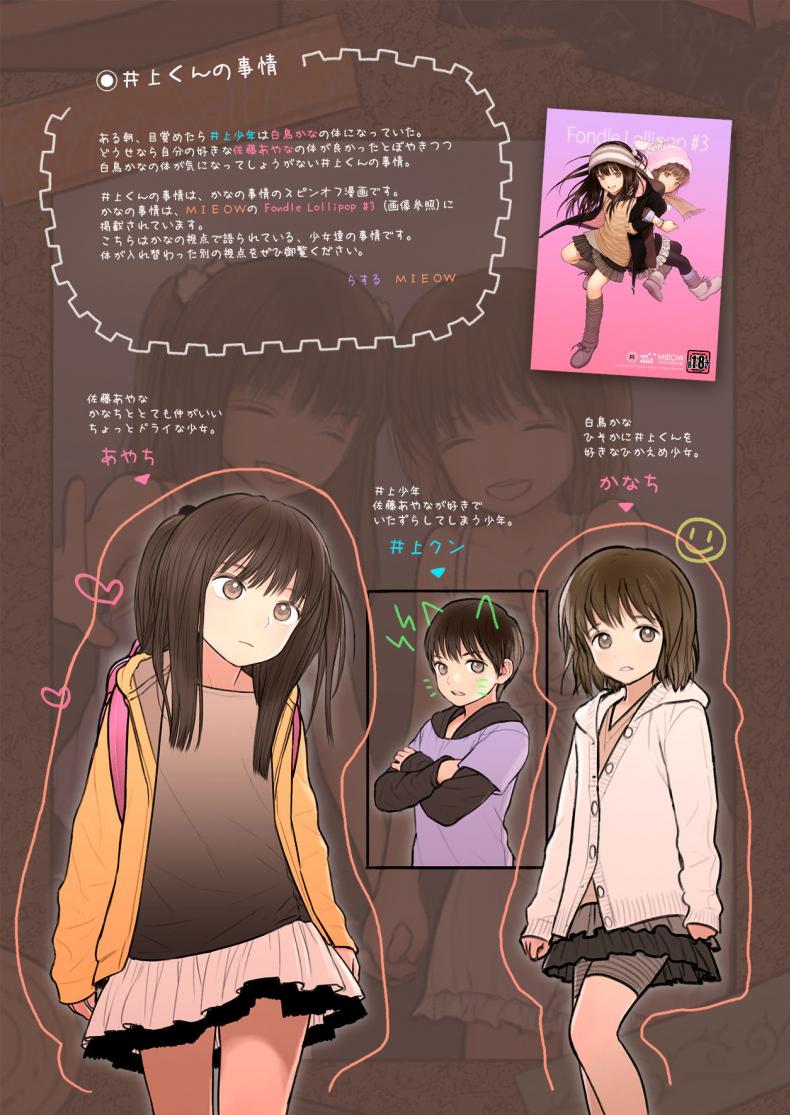 สลับร่าง สร้างสัมพันธ์ [TSF no F (Mieow (Rustle))] Inoue-kun no Jijou